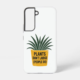 Funny Plants Don't Judge Vintage Ink Stamp Art Samsung Galaxy Case