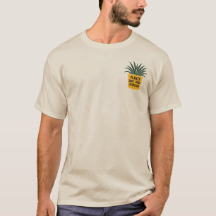 Funny Plants Don't Judge Vintage Ink Stamp Art T-Shirt