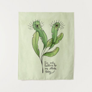 Funny Plants for Introverted Gardeners Tapestry