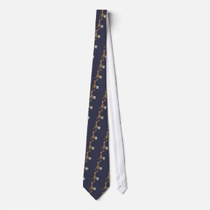Funny Platypus Playing Soccer or Football Art Tie