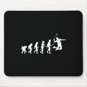 Funny Player Evolution Theory Badminton Mouse Mat