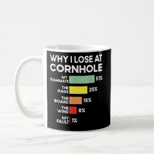 Funny Player Team Design Why I Lose At Cornhole Coffee Mug