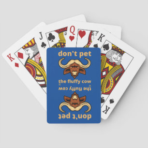 funny playing cards "FLUFFY COW"