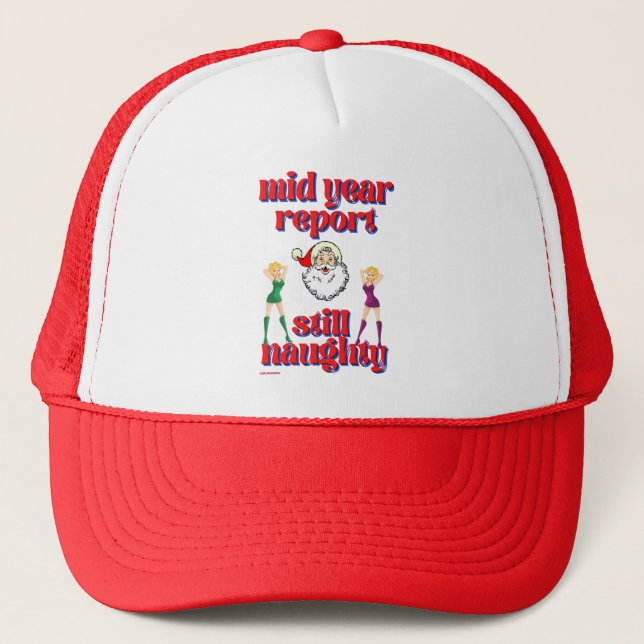 funny playing cards "STILL NAUGHTY" Trucker Hat (Front)