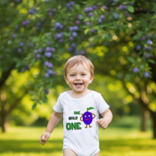 Funny plum baby bodysuit