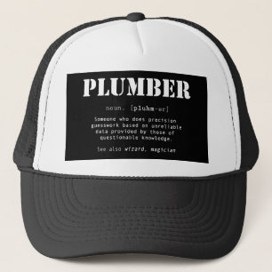 Funny Plumber Dictionary Definition Trucker Hat