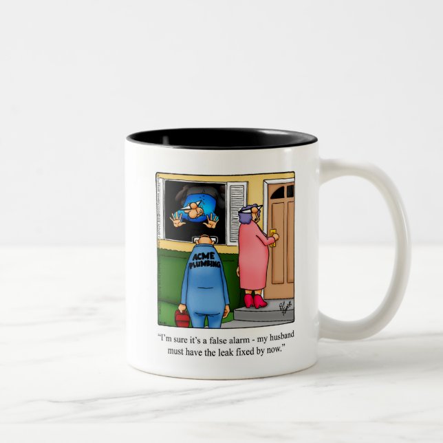 Funny Plumber Humour Mug (Right)