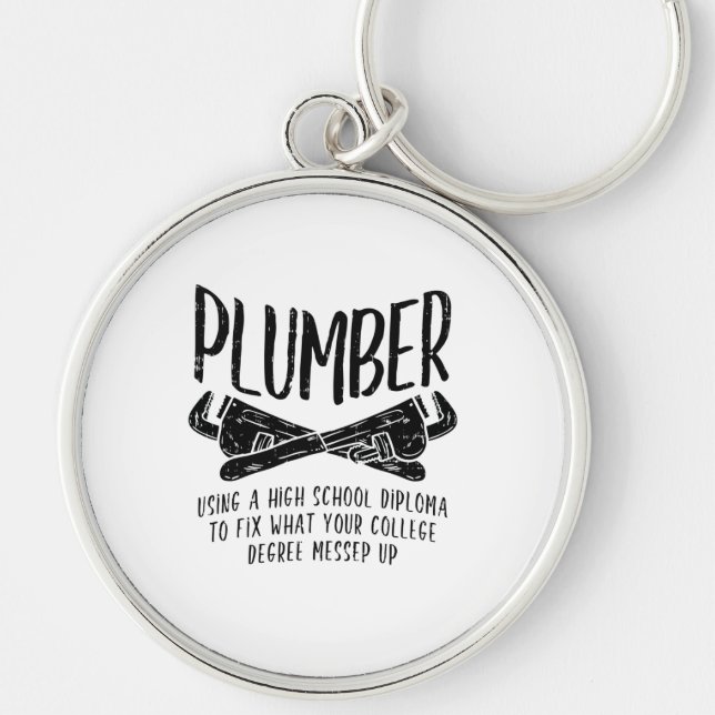 Funny Plumber Key Ring (Front)