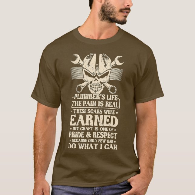 Funny Plumber Pride Professions Heating Engineer T-Shirt (Front)