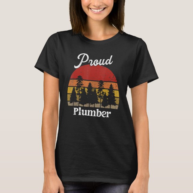 Funny Plumber Shirts Job Title Professions (Front)
