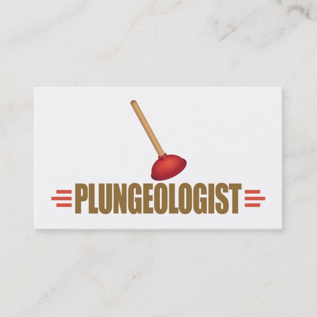 Funny Plumbing Business Card (Front)