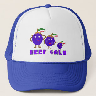 Funny plums trucker hat