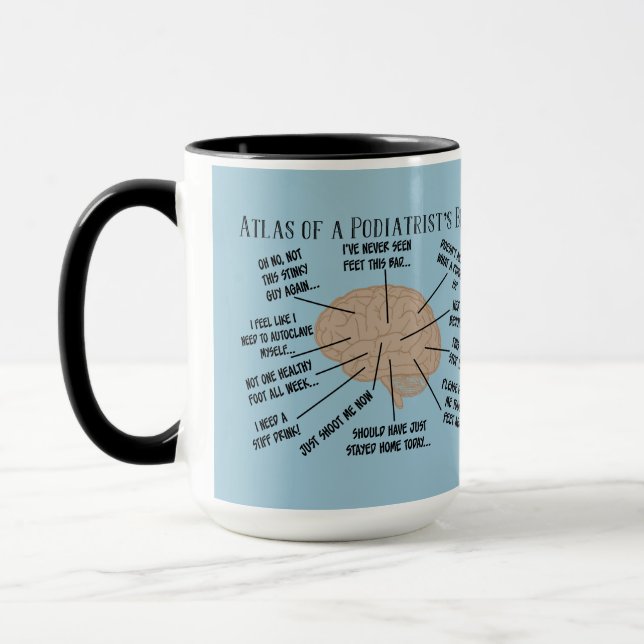 Funny Podiatrist Thoughts Mugs ll (Left)