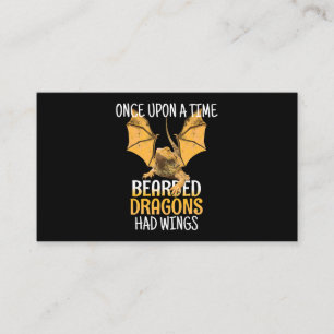 Funny Pogona Once Upon A Time Bearded Dragons Had  Business Card