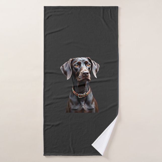 Funny Pointer Shirt Pointer Mom Dad Dog Lover Poin Bath Towel (Bath Towel)