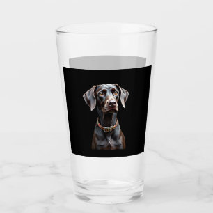 Funny Pointer Shirt Pointer Mom Dad Dog Lover Poin Glass
