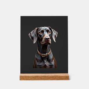 Funny Pointer Shirt Pointer Mum Dad Dog Lover Poin Acrylic Sign
