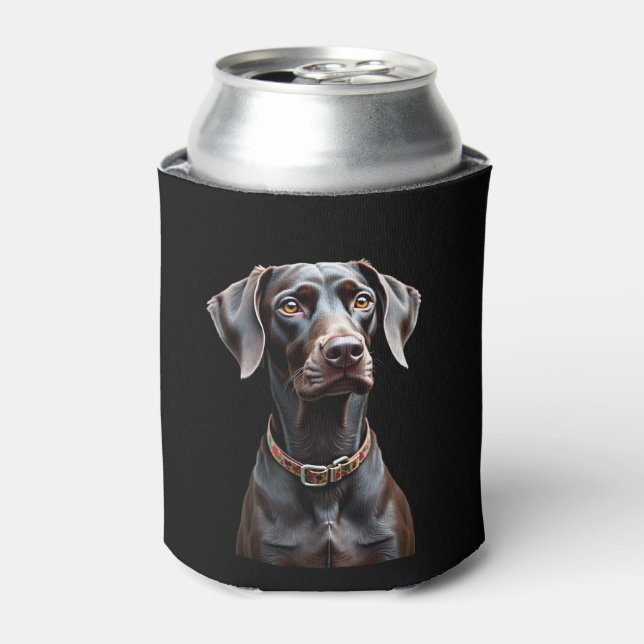 Funny Pointer Shirt Pointer Mum Dad Dog Lover Poin Can Cooler (Can Front)