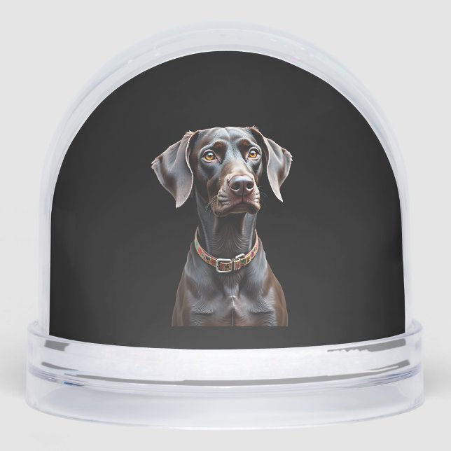 Funny Pointer Shirt Pointer Mum Dad Dog Lover Poin Snowglobe (Front)