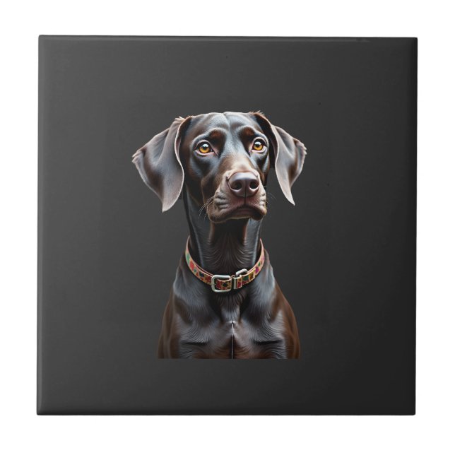 Funny Pointer Shirt Pointer Mum Dad Dog Lover Poin Tile (Front)