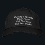 Funny Poker Bad Beat Stories, Embroidered Hat<br><div class="desc">Pictured is a funny bad beat design in poker</div>