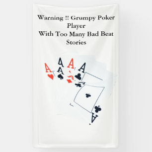 Funny Poker Bad Beat Story, Wall Banner