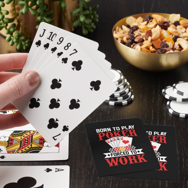 Funny poker work word art  playing cards (In Situ)