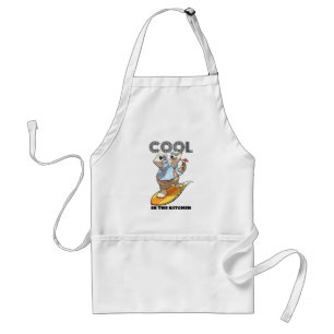 Funny Polar Bear Cool In The Kitchen Surf Cartoon Standard Apron