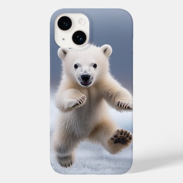 Funny Polar Bear Cub Case-Mate iPhone Case (Back)
