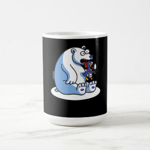 Funny Polar Bear Penguin Ice Cream Animal Lover Coffee Mug