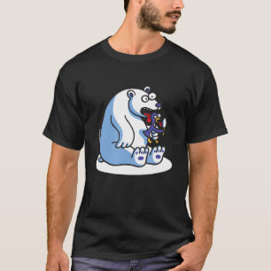 funny polar bear penguin ice cream T-Shirt
