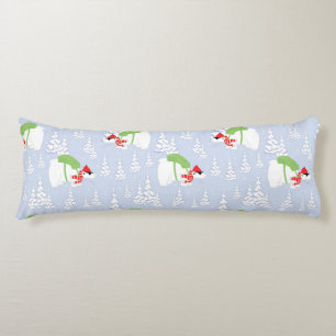 funny polar bear santa body cushion