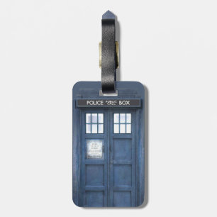 Funny Police Box travellers Luggage Tag