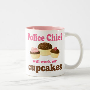 Funny Police Chief Two-Tone Coffee Mug