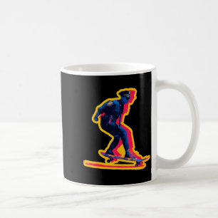 Funny Police Cop with Skateboard and Awesome Coffee Mug