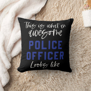 Funny Police Officer Awesome Police Officer Cushion