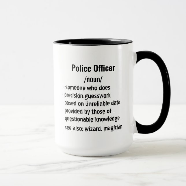 Funny Police Officer Definition gifts  Mug (Right)