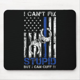 Funny Police Officer Gift Law Enforcement Police Mouse Mat