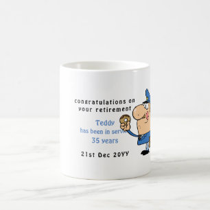 Funny Police Officers Retirement Mug Personalised