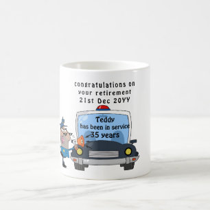 Funny Police Officers Retirement Mug Personalised