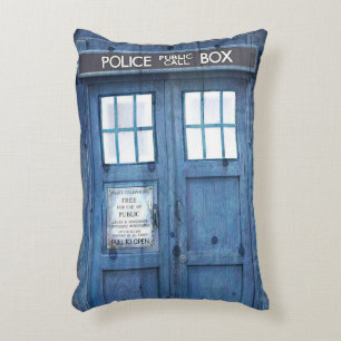Funny Police phone Public Call Box Decorative Cushion