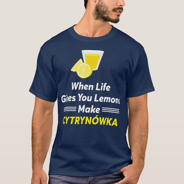Funny Polish Language Polska Vodka Poland Gift T-Shirt (Front)