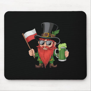 Funny Polish St. Patrick's Day Poland Flag Mouse Mat