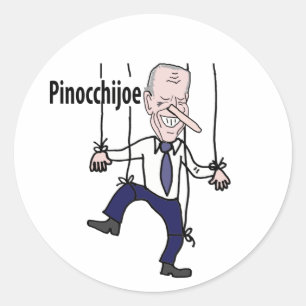 Funny political Anti Joe Biden Pun Classic Round Sticker