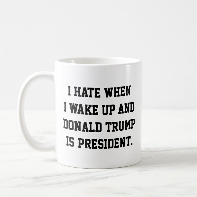 Funny Political Anti-Trump Coffee Mug (Left)