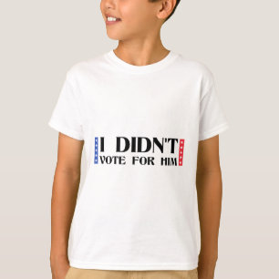 Funny Political Anti-trump I Didn't Vote For Him V T-Shirt