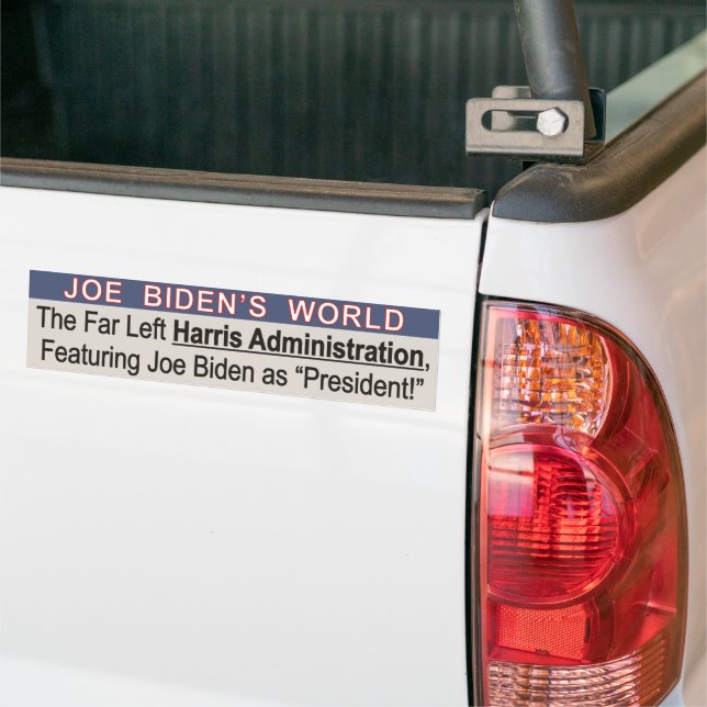 Funny Political Bumper Sticker - Joe Biden (On Truck)