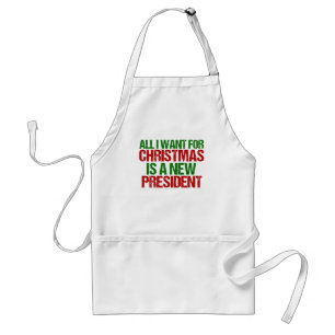 Funny Political Christmas Anti Trump Standard Apron