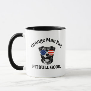 Funny Political Dog Mum Anti Trump Pitbull Dad Mug