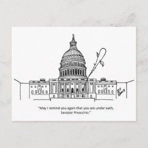 Funny Political Humour Postcard